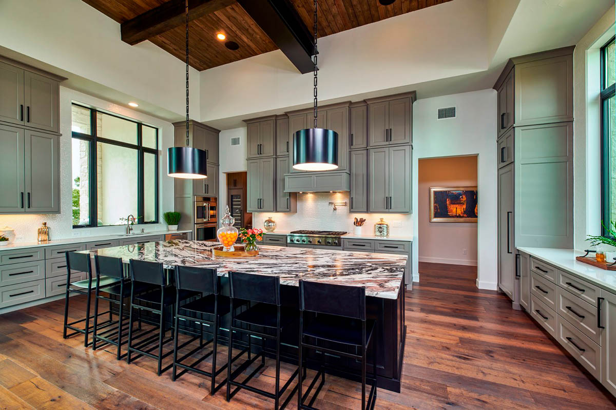 Open-concept living room interior in a completed Inspiration Homes custom build