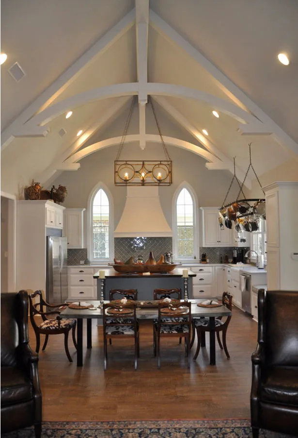 Custom kitchen and dining area in a completed Inspiration Homes build